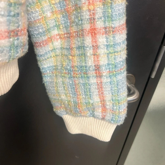 English Factory (Anthropologie) tweed cotton bomber excellent condition size XS - Picture 6 of 7